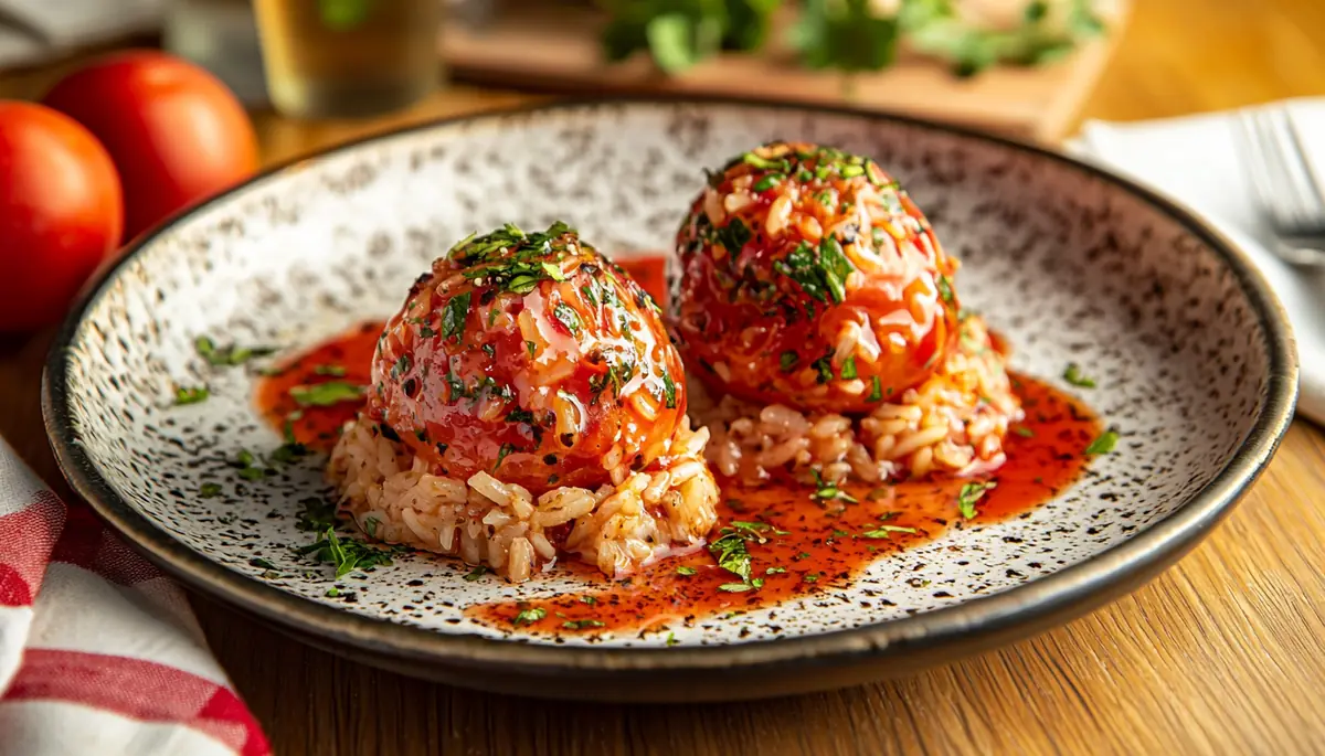 Tomates farcies de grand-mère avec riz : la recette incontournable, pleine de secrets et d’astuces ! 👵❤️